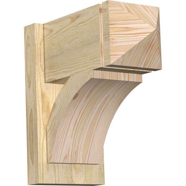 Ekena Millwork Thorton Arts & Crafts Rough Sawn Outlooker, Douglas Fir, 8"W x 16"D x 16"H OUT08X16X16THR03RDF - main